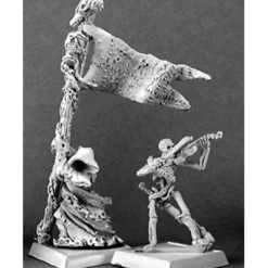 Tabletop Miniatures>Reaper Miniatures Standard & Musician, Necropolis #14291 Necropolis Unpainted - Your Source for Gaming Essentials