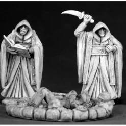 Tabletop Miniatures>Reaper Miniatures Townsfolk Cultists 03312 Dark Heaven Unpainted Metal - Your Source for Gaming Essentials