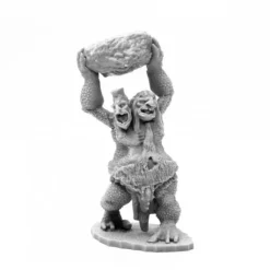 Tabletop Miniatures>Reaper Miniatures Two Headed Troll #44120 Bones Black Unpainted Plastic Figure - Your Source for Gaming Essentials