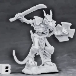 Tabletop Miniatures>Reaper Miniatures Undying Lizardfolk#77560 Bones Unpainted Plastic Mini Figure - Your Source for Gaming Essentials