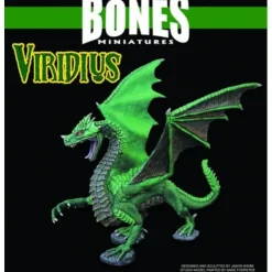 Tabletop Miniatures>Reaper Miniatures Viridius, Great Dragon #77555 Bones Unpainted Plastic Figure - Your Source for Gaming Essentials