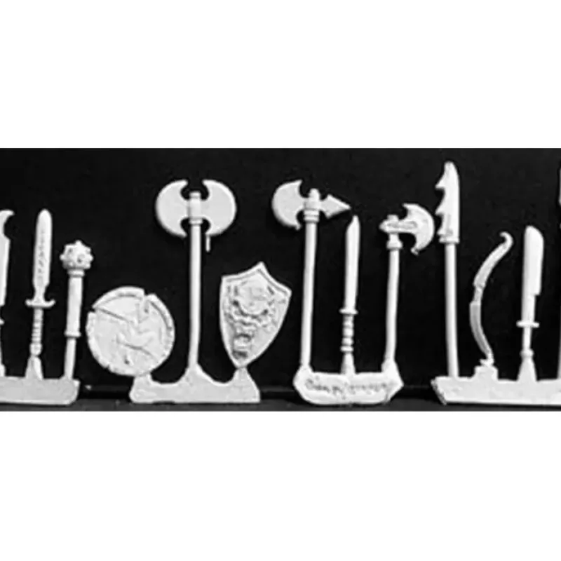 Tabletop Miniatures-Reaper Miniatures Weapons Pack I (13) #02189 Dark Heaven Legends Unpainted Metal - Your Source for Gaming Essentials