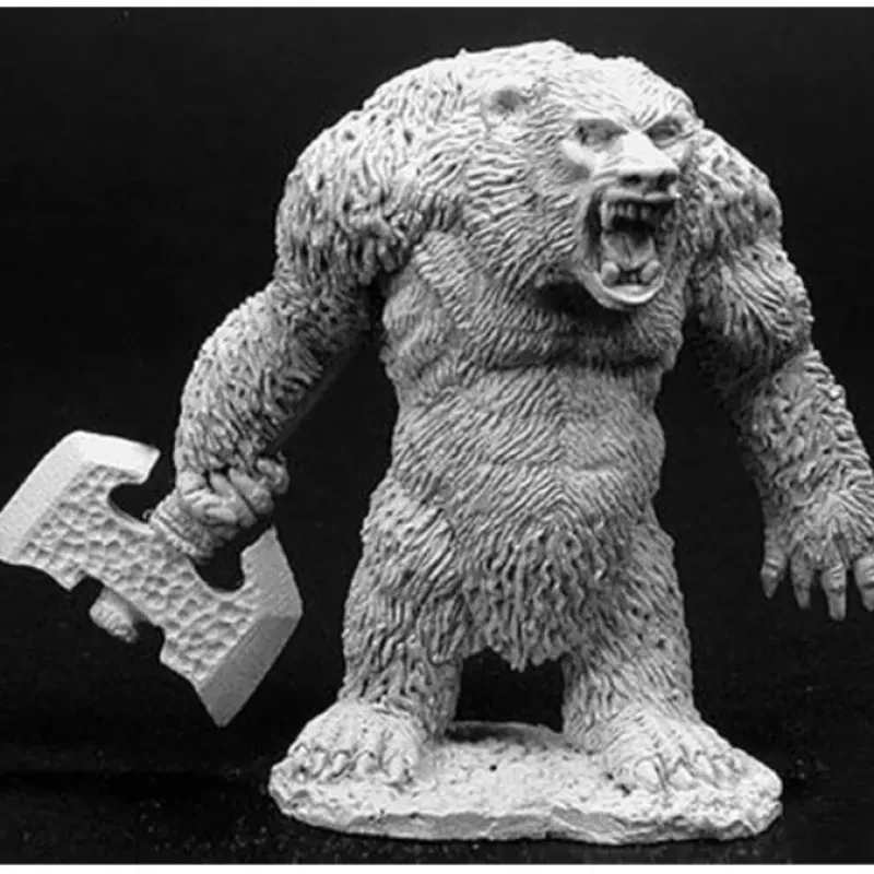 Tabletop Miniatures-Reaper Miniatures Werebear #02753 Dark Heaven Legends Unpainted Metal RPG Figure - Your Source for Gaming Essentials