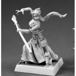 Tabletop Miniatures-Reaper Miniatures Winter Witch #60149 Pathfinder Miniatures Unpainted D&D Mini - Your Source for Gaming Essentials