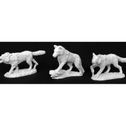 Tabletop Miniatures-Reaper Miniatures Wolf Pack (3 Pieces) #02830 Dark Heaven Unpainted Metal - Your Source for Gaming Essentials
