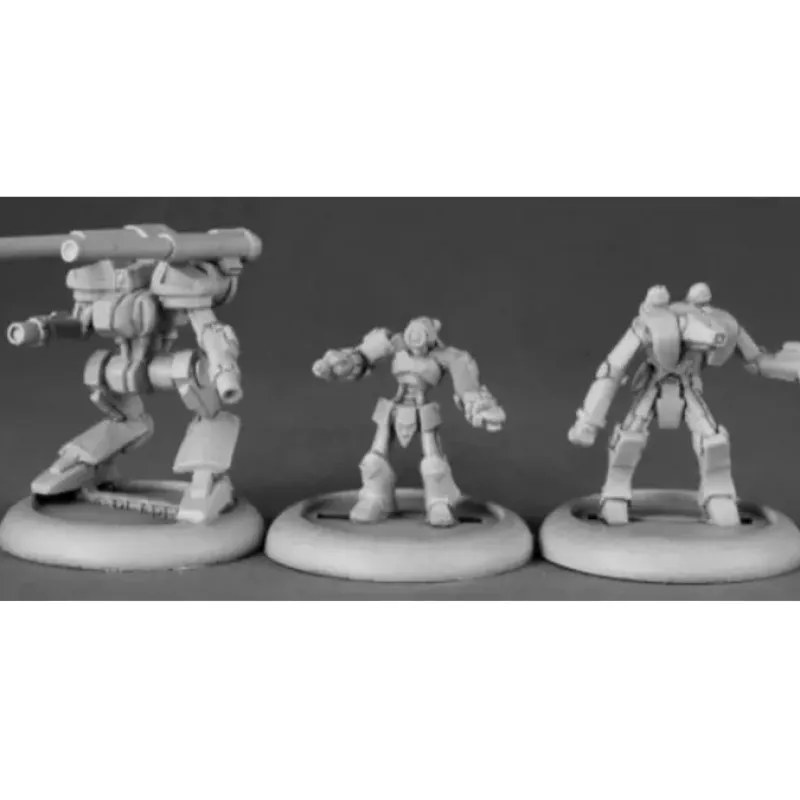 Tabletop Miniatures-Reaper Miniatures XAIRobots (3) #50164 Chronoscope Metal D&D RPG Mini Figure - Your Source for Gaming Essentials