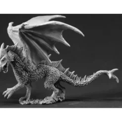 Tabletop Miniatures-Reaper Miniatures Young Ice Dragon #03338 Dark Heaven Legends Unpainted Metal - Your Source for Gaming Essentials