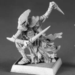 Tabletop Miniatures-Reaper Miniatures Zalash Dark Elf Assassin #14571 Darkreach Unpainted D&D Mini - Your Source for Gaming Essentials