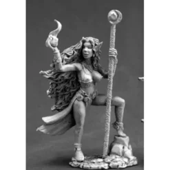 Tabletop Miniatures-Reaper Miniatures Zeldriia, Elf Sorceress #03661 Dark Heaven Unpainted Metal - Your Source for Gaming Essentials