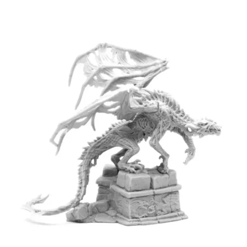 Tabletop Miniatures-Reaper Miniatures Zombie Dragon #77466 Bones Unpainted Gray Plastic Mini Figure - Your Source for Gaming Essentials