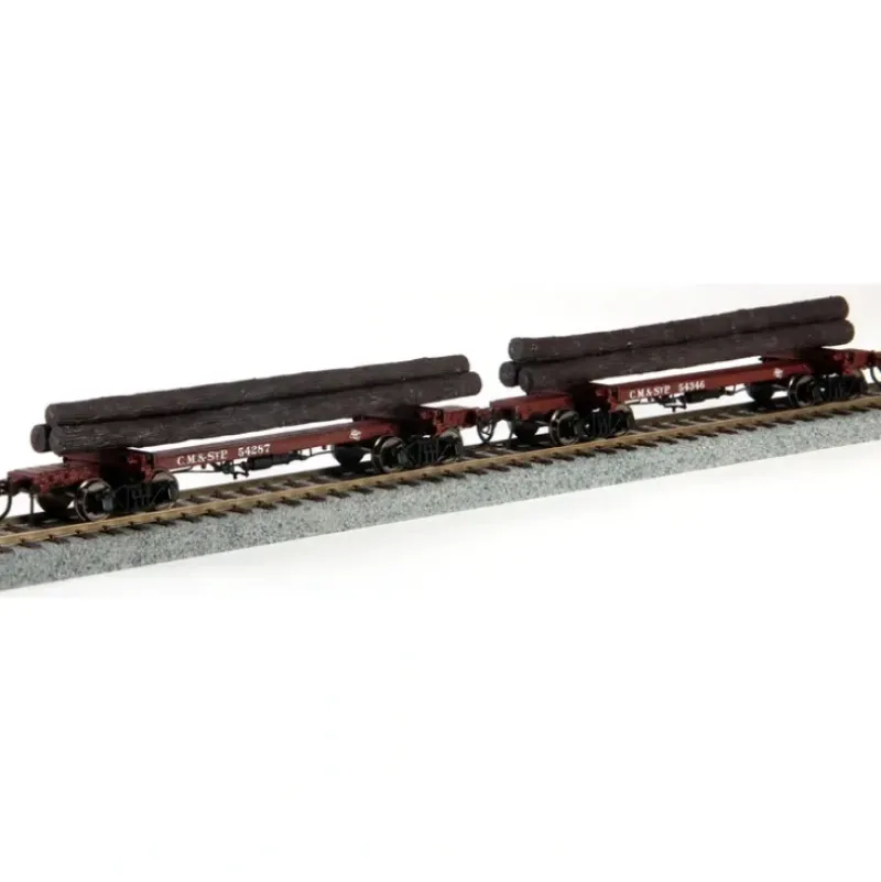 Rivarossi HR6173 HO Milwaukee Road Skeleton Log Car #54287,54346 (Set of 2) - Your Source for Gaming Essentials* Best