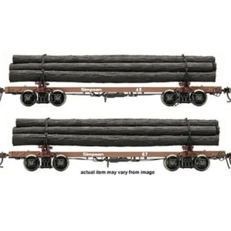 Rivarossi HR6212 HO Simpson Timber Skeleton Log Car #45, 67 (Set of 2) - Your Source for Gaming Essentials* New