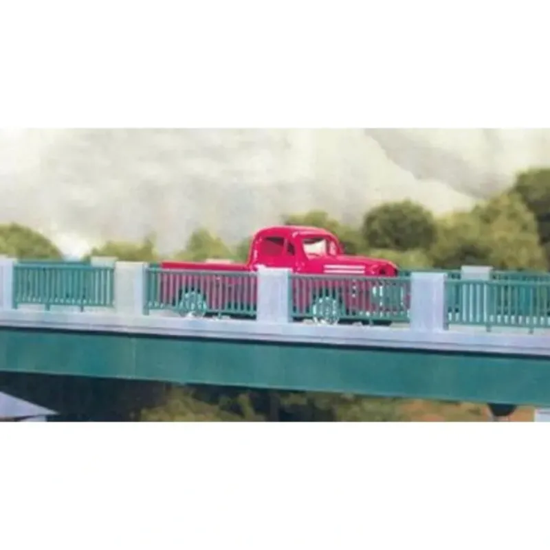 Rix Products 628-0124 HO 50' Wrought Iron/Concrete Highway Railings (Pack of 4) - Your Source for Gaming Essentials* Sale