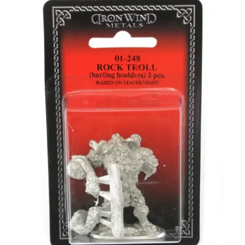 Tabletop Miniatures-Rock Troll Throwing Rocks #01-248 Classic Ral Partha Fantasy RPG Metal Figure - Your Source for Gaming Essentials
