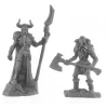 Tabletop Miniatures-Rune Wight Thane and Jarl #44143 Bones Black Unpainted Plastic Figures - Your Source for Gaming Essentials