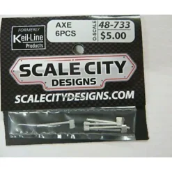 Scale City Designs 733 HO Scale Ax (Pack of 5) - Your Source for Gaming Essentials* Clearance