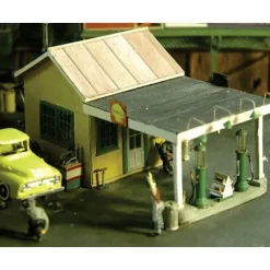 Scale Structures 1101 HO 1929 Gas Station W/Exterior Details Super Kit - Your Source for Gaming Essentials* Sale