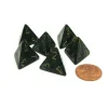 Dice>Scarab 18mm 4 Sided D4 Chessex Dice, 6 Pieces - Jade with Gold - Your Source for Gaming Essentials