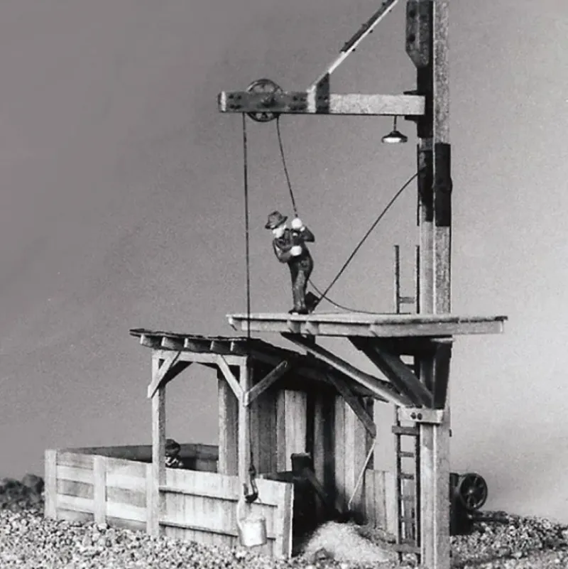 Sequoia Scale Models 4011 HO/HOn3 Sand House & Bucket Crane Kit - Your Source for Gaming Essentials* New