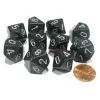 Dice>Set of 10 Chessex D10 Dice - Speckled Ninja - Your Source for Gaming Essentials