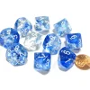 Dice>Set of 10 Chessex Nebula D10 Dice - Dark Blue with White Numbers - Your Source for Gaming Essentials