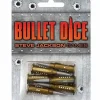 Dice>Set of 6 D6 Bullet Dice - Your Source for Gaming Essentials