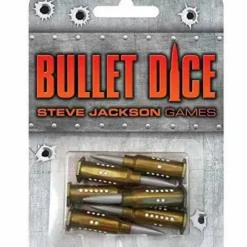 Dice>Set of 6 D6 Bullet Dice - Your Source for Gaming Essentials