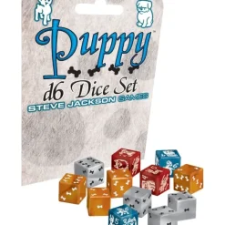Dice>Set of 12 D6 16mm Puppy Dice - Your Source for Gaming Essentials