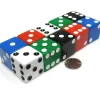Dice>Set of 10 Jumbo Large Six Sided Square Opaque 25mm D6 Dice - 5 Assorted Colors - Your Source for Gaming Essentials