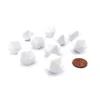 Dice>Set of 10 Opaque 20-Sided D20 White 20mm Blank Dice - Your Source for Gaming Essentials