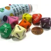 Dice>Set of 7 Place Value D10 Dice In a Tube- Number Die for Counting 0 to 9,999,999 - Your Source for Gaming Essentials