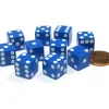 Dice>Set of 10 Six Sided D6 12mm Dice Die Squared RPG D&D Bunco Board Game Blue - Your Source for Gaming Essentials