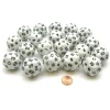 Dice>Set of 20 Triantakohedron D30 30 Sided 33mm Jumbo Dice - White w Black Numbers - Your Source for Gaming Essentials