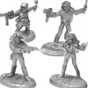 Tabletop Miniatures-Shadow Runners II 3 Street Samurai and 1 Combat Mage #20-515 Shadowrun RPG Minis - Your Source for Gaming Essentials