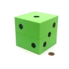 Dice>Single Huge Very Large 100mm Foam Dice (1 Piece) - Green with Black - Your Source for Gaming Essentials