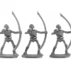 Tabletop Miniatures-Skeletal Archers (3) #30024 Reaper Legends: Bones USA Unpainted Plastic Figures - Your Source for Gaming Essentials