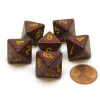 Dice>Speckled 15mm 8 Sided D8 Chessex Dice, 6 Pieces - Mercury - Your Source for Gaming Essentials