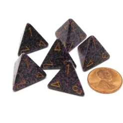 Dice>Speckled 18mm 4 Sided D4 Chessex Dice, 6 Pieces - Hurricane - Your Source for Gaming Essentials