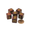 Dice>Speckled 15mm 6 Sided D6 Polyhedral Chessex Dice, 6 Pieces - Mercury - Your Source for Gaming Essentials