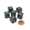Dice>Speckled 15mm 6 Sided D6 Polyhedral Chessex Dice, 6 Pieces - Ninja - Your Source for Gaming Essentials