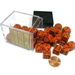 Dice>Speckled 12mm D6 Chessex Dice Block (36 Dice) - Fire - Your Source for Gaming Essentials