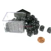 Dice>Speckled 12mm D6 Chessex Dice Block (36 Dice) - Ninja - Your Source for Gaming Essentials
