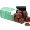 Dice>Speckled 16mm D6 Chessex Dice Block (12 Dice) - Strawberry - Your Source for Gaming Essentials