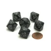 Dice>Speckled 16mm Tens D10 (00-90) Chessex Dice, 6 Pieces - Ninja - Your Source for Gaming Essentials