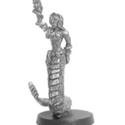 Tabletop Miniatures-S'Sylaara, Naga Priestess #06-001 Classic Ral Partha Fantasy RPG Metal Figure - Your Source for Gaming Essentials