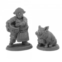 Tabletop Miniatures>Stumpy Dan McGinty and Grog Hog #30043 Reaper Legends Unpainted Plastic - Your Source for Gaming Essentials