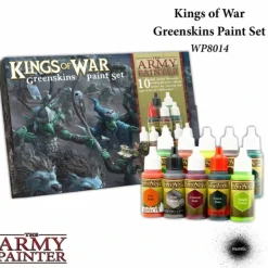 Tabletop Miniatures-The Army Painter Warpaints: Kings of War Greenskins Paint Set - 10 Warpaints - Your Source for Gaming Essentials
