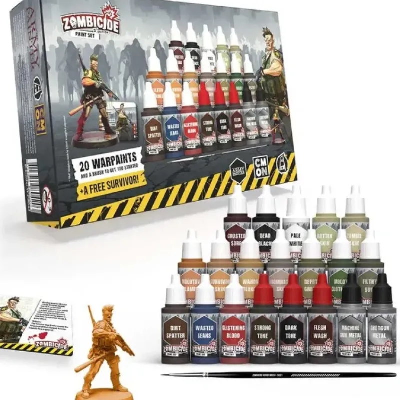 Tabletop Miniatures-The Army Painter Warpaints: Zombicide 2nd Edition Paint Set - Your Source for Gaming Essentials
