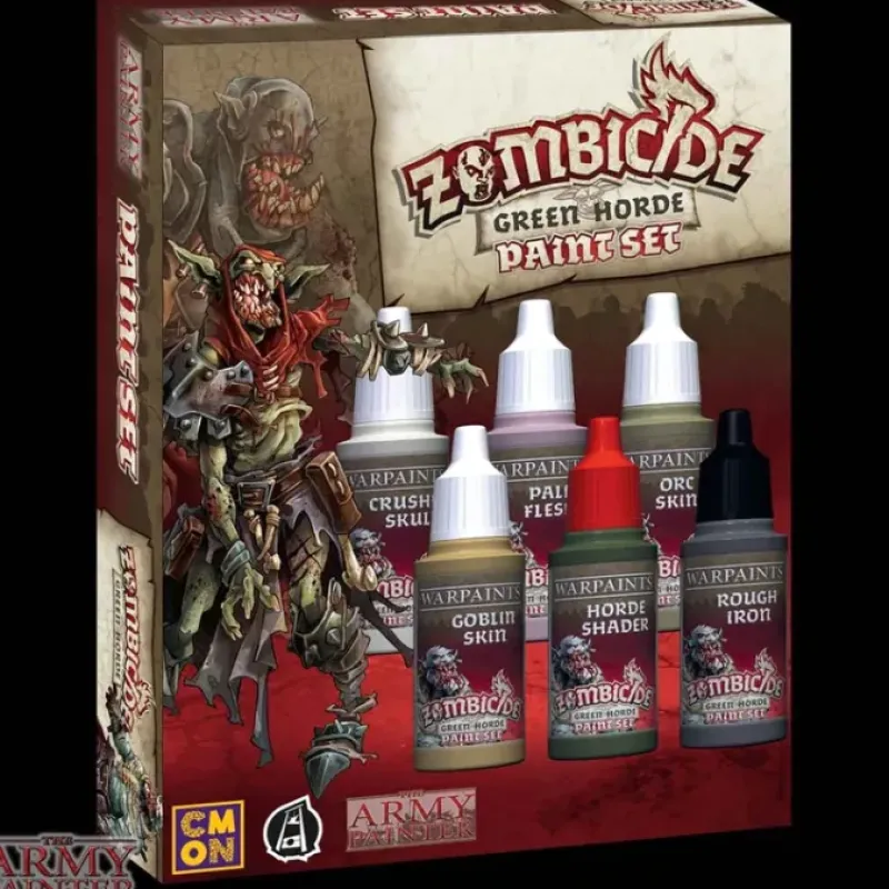 Tabletop Miniatures-The Army Painter Warpaints - Zombicide Black Plague Green Horde Paint Set - Your Source for Gaming Essentials