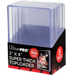 Cards-Toploader: 3in x 4in Super Thick 360pt (5) - Your Source for Gaming Essentials